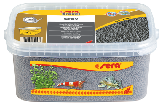 Sera Gravel Gray 2-3 Mm 3 Liter 1 Sera Gravel Gray 2-3 Mm 3 Liter