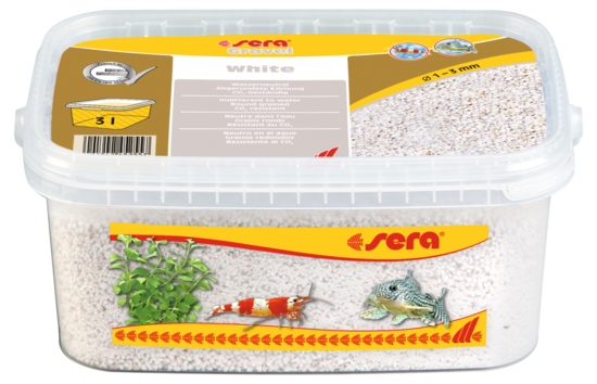 Sera Gravel White 1-3 Mm 3 Liter 1 Sera Gravel White 1-3 Mm 3 Liter
