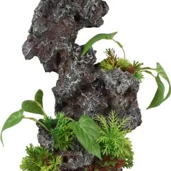 Flamingo Ad Petra Rots+plant 19x15x31cm | Worldofanimals.nl Heeft Het!