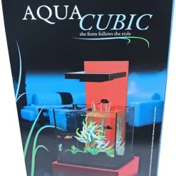 AQUATLANTIS Aquacubic Met Filter 15 Liter, Zwart/rood -Aquaria, kits en stands Verkoopwinkel adm aquacubic met filter 15 liter zwartrood 2